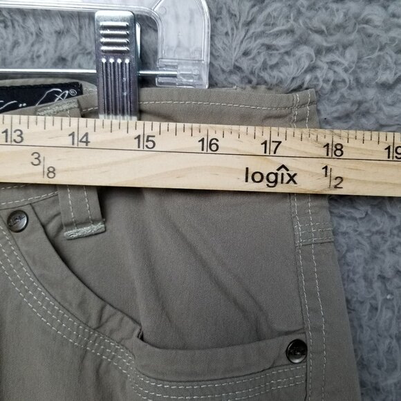 Kuhl Pants Womens 14 Tan Stretch Roll Tab Cargo Gorpcore - Picture 8 of 16